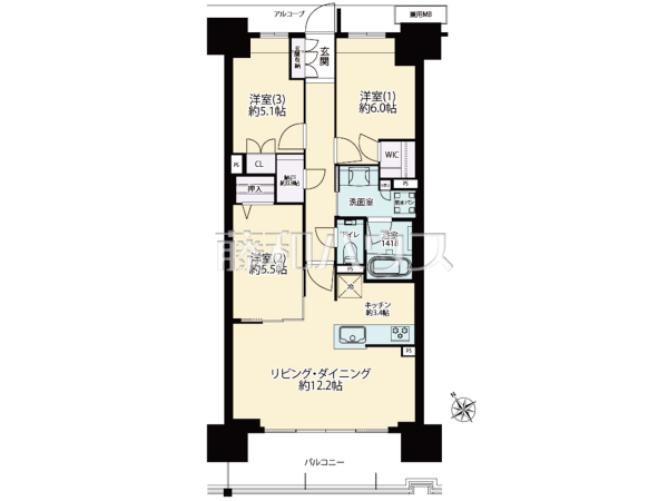 間取図　【プラウドシティ志木本町マスターコート】