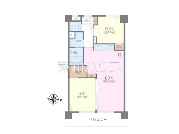 間取図　【ライオンズマンション小平栄町】