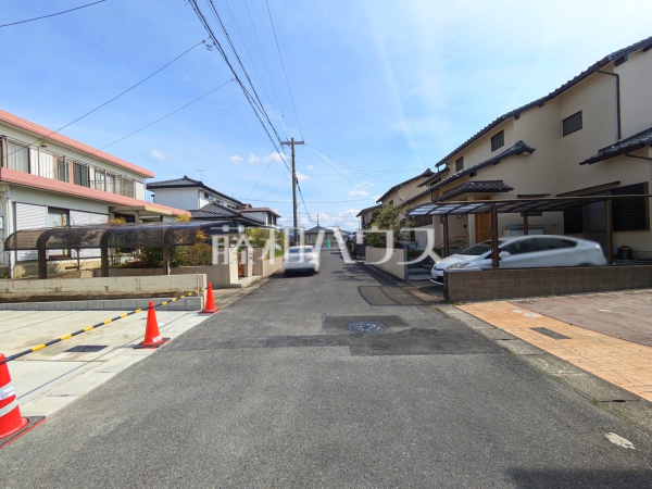 接道状況および現場風景　【小牧市古雅４丁目】