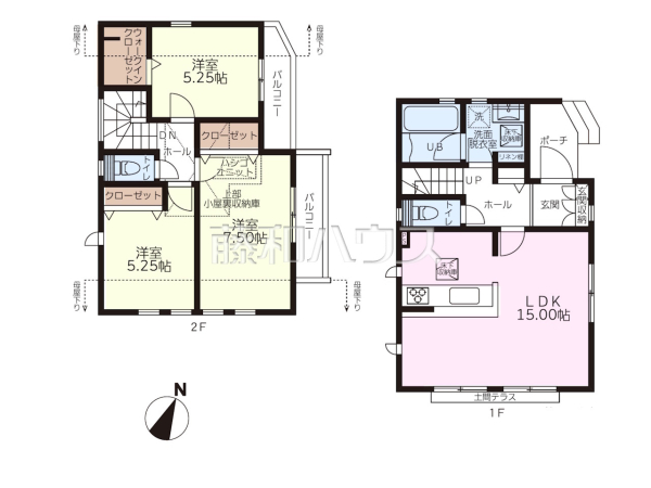 間取図　【日野市東豊田１丁目】