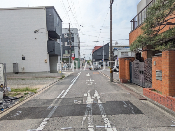接道状況および現場風景　【名古屋市北区大杉町７丁目】