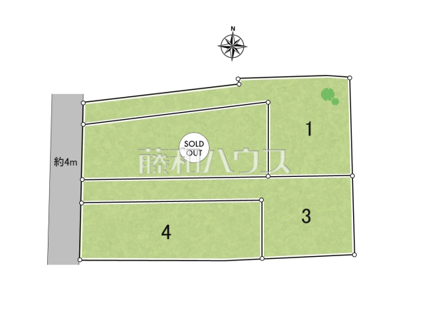 全体区画図　【南城市佐敷字冨祖崎】