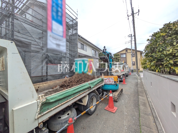 接道状況および現場風景　【東大和市湖畔３丁目】