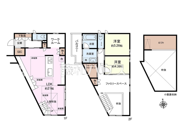 ≪間取り図≫ 物件の事、諸費用の事など、小さな疑問も、お気軽にご連絡・ご相談下さい。 　【調布市布田５丁目】