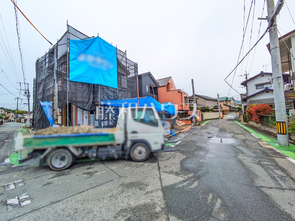 接道状況および現場風景　【福岡市早良区有田６丁目】