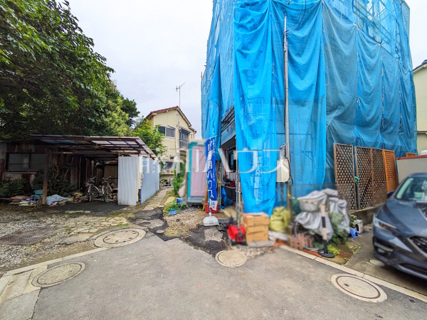接道状況および現場風景　【板橋区坂下３丁目】