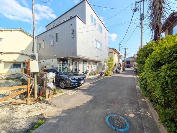 接道状況および現場風景　【板橋区坂下３丁目】