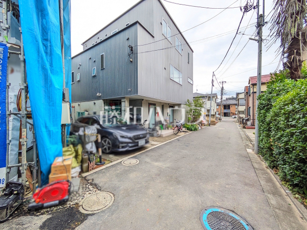 接道状況および現場風景　【板橋区坂下３丁目】