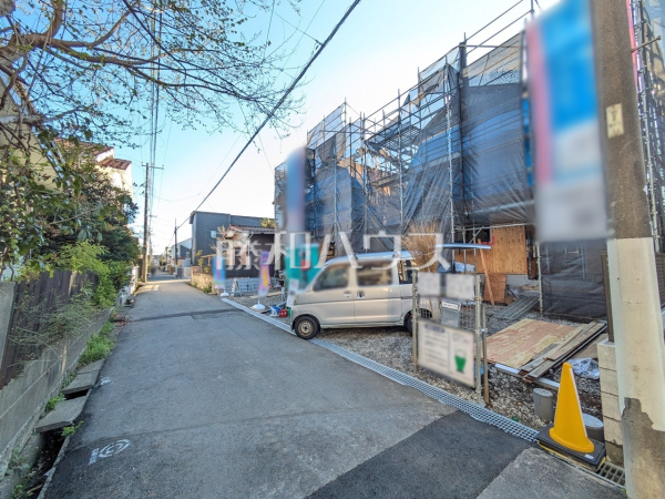 接道状況および現場風景　【小平市花小金井５丁目】