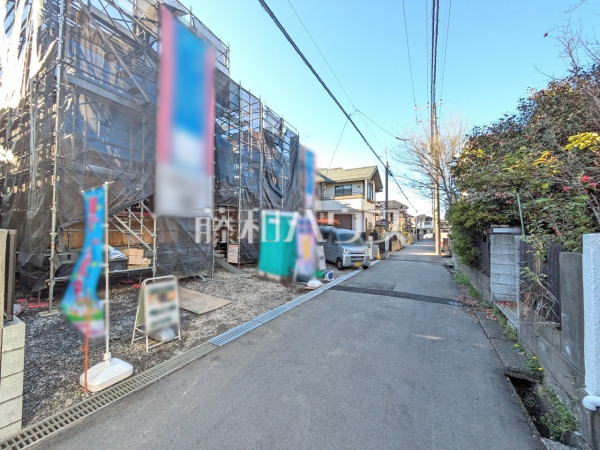 接道状況および現場風景　【小平市花小金井５丁目】