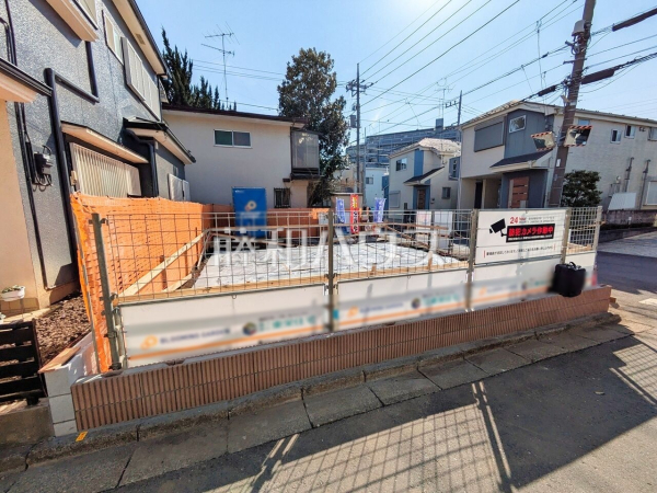 外観　【所沢市北所沢町】 ここに住む方を想像して、着々と建築しております！ 
