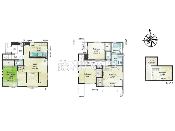 間取図　【所沢市北所沢町】 平日のご案内も可能です。まずはお気軽にお問合せ下さいませ。 
