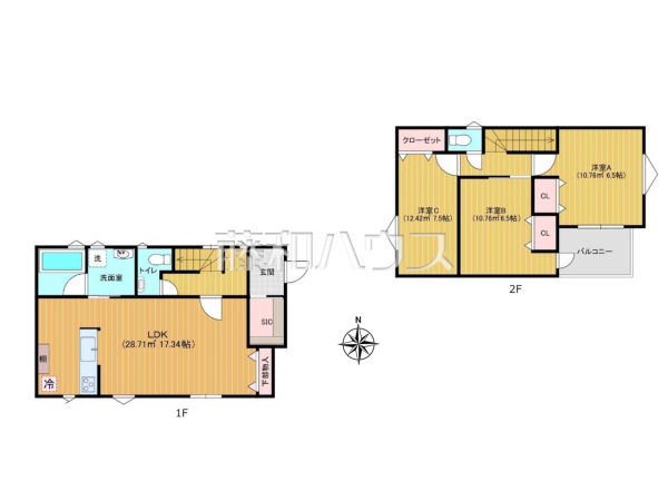 間取図　【新座市石神５丁目】 平日のご案内も可能です。まずはお気軽にお問合せ下さいませ。 