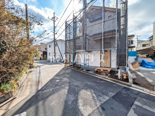 接道状況および現場風景　【新座市石神５丁目】