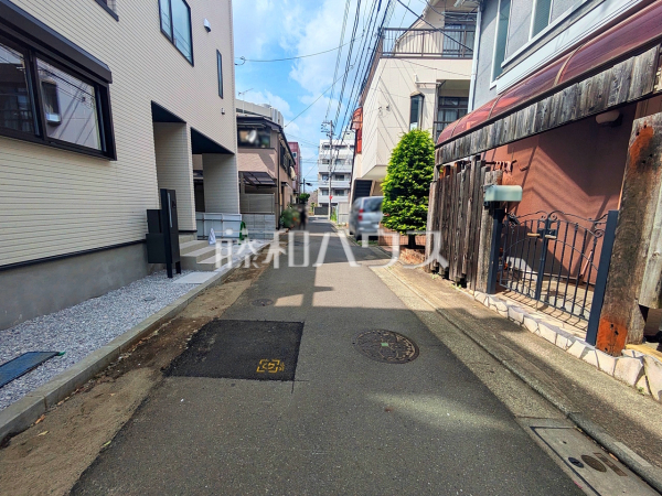 接道状況および現場風景　【板橋区栄町】