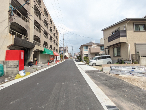 接道状況および現場風景　【名古屋市北区山田４丁目】