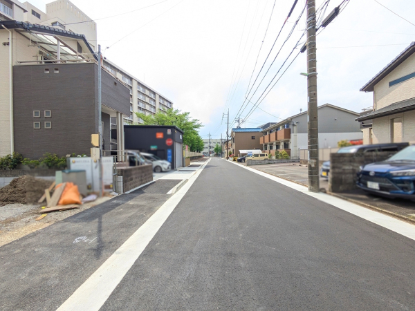 接道状況および現場風景　【名古屋市北区山田４丁目】