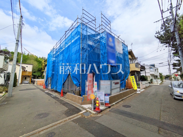 接道状況および現場風景　【世田谷区喜多見４丁目】