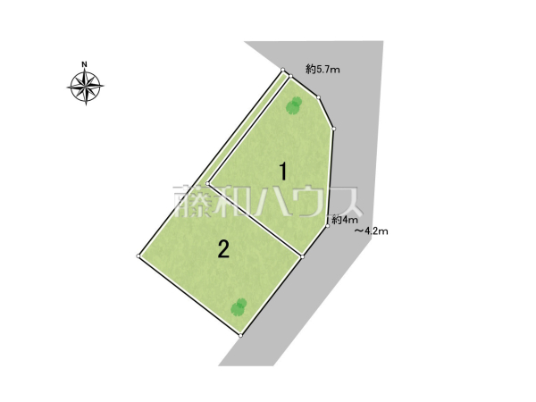 全体区画図　【福岡市南区皿山３丁目】