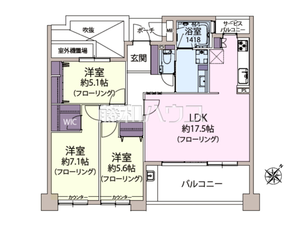 間取図　【グランドメゾン萩の宮】