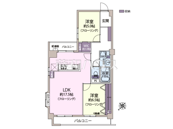間取図　【エクセレンス天神】