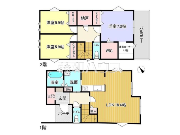 間取図　【春日井市大留町２丁目】