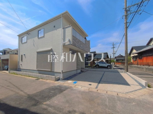 接道状況および現場風景　【北名古屋市鹿田南蒲屋敷】