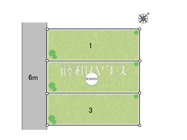 全体区画図　【春日井市八田町６丁目】
