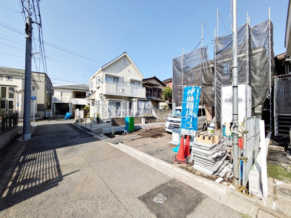 接道状況および現場風景　【三鷹市牟礼５丁目】