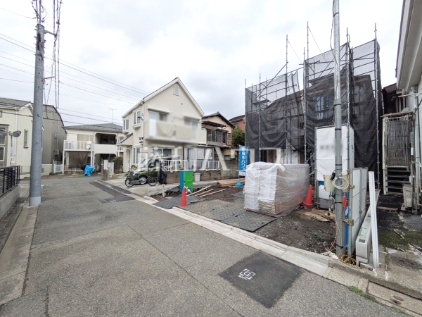接道状況および現場風景　【三鷹市牟礼５丁目】