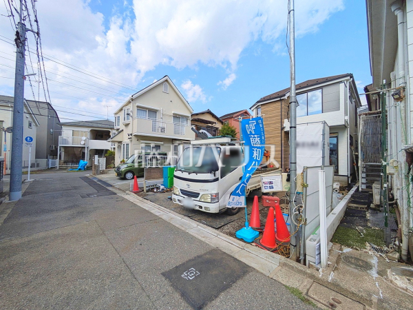 接道状況および現場風景　【三鷹市牟礼５丁目】