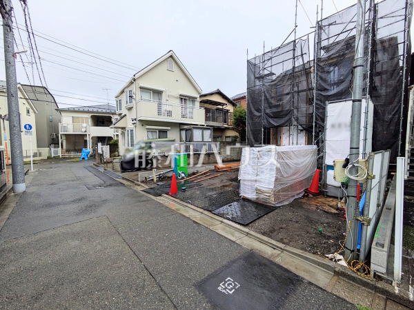 接道状況および現場風景　【三鷹市牟礼５丁目】