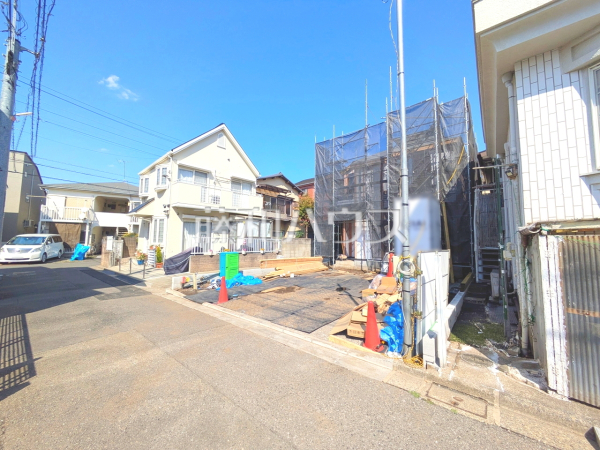 接道状況および現場風景　【三鷹市牟礼５丁目】