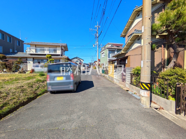 接道状況および現場風景　【春日井市関田町２丁目】