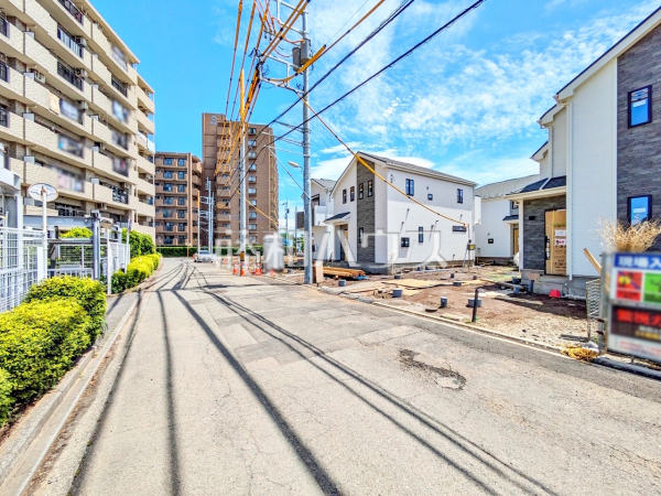 接道状況および現場風景　【小金井市前原町４丁目】