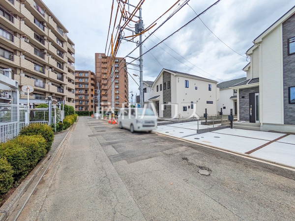 接道状況および現場風景　【小金井市前原町４丁目】