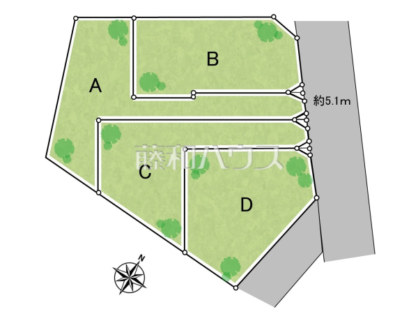 全体区画図　【与那原町字与那原】