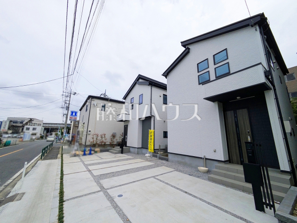 接道状況および現場風景　【世田谷区喜多見１丁目】