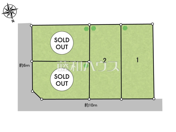 全体区画図　【世田谷区喜多見１丁目】