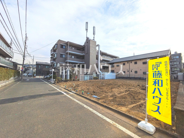 接道状況および現場風景　【世田谷区喜多見１丁目】