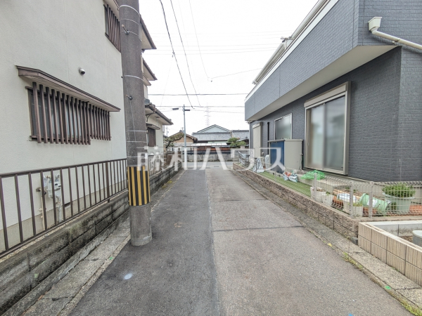接道状況および現場風景　【小牧市堀の内１丁目】