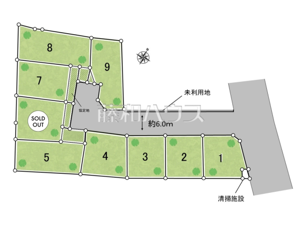 全体区画図　【富士見市羽沢２丁目】