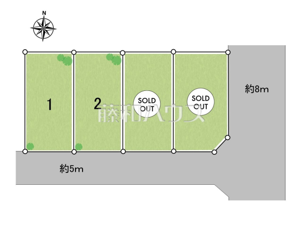 全体区画図　【武蔵村山市三ツ藤１丁目】