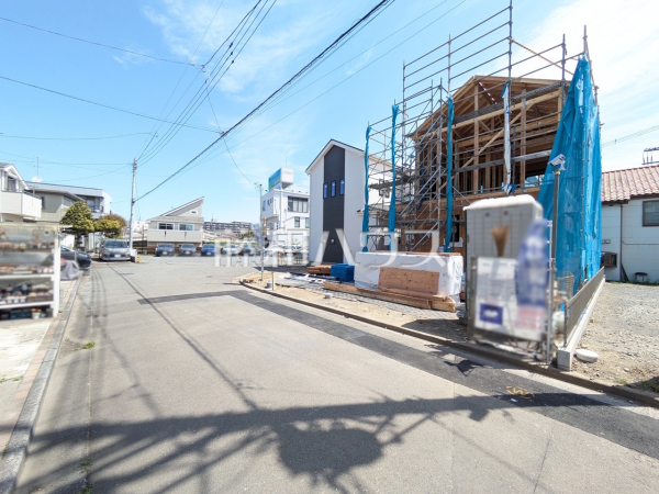 接道状況および現場風景　【八王子市大和田町１丁目】