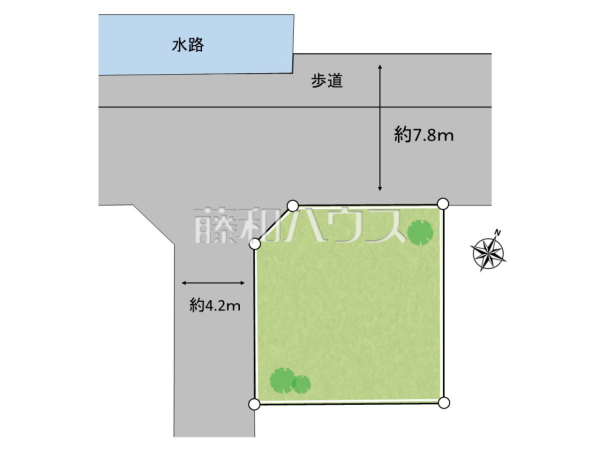 区画図　【志木市上宗岡３丁目】