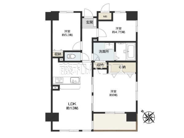 間取図　【アステール所沢】