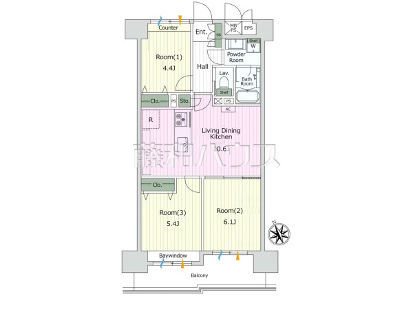 間取図　【コープ野村志木】