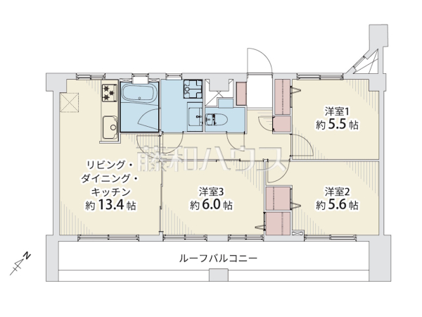 間取図　【ライオンズマンション新座第2】