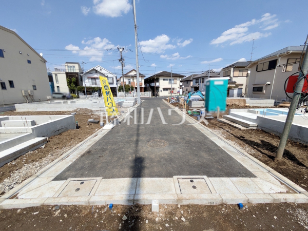 接道状況および現場風景　【調布市富士見町３丁目】