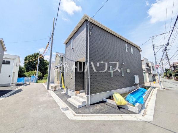 1号棟　接道状況および現場風景　【調布市富士見町３丁目】